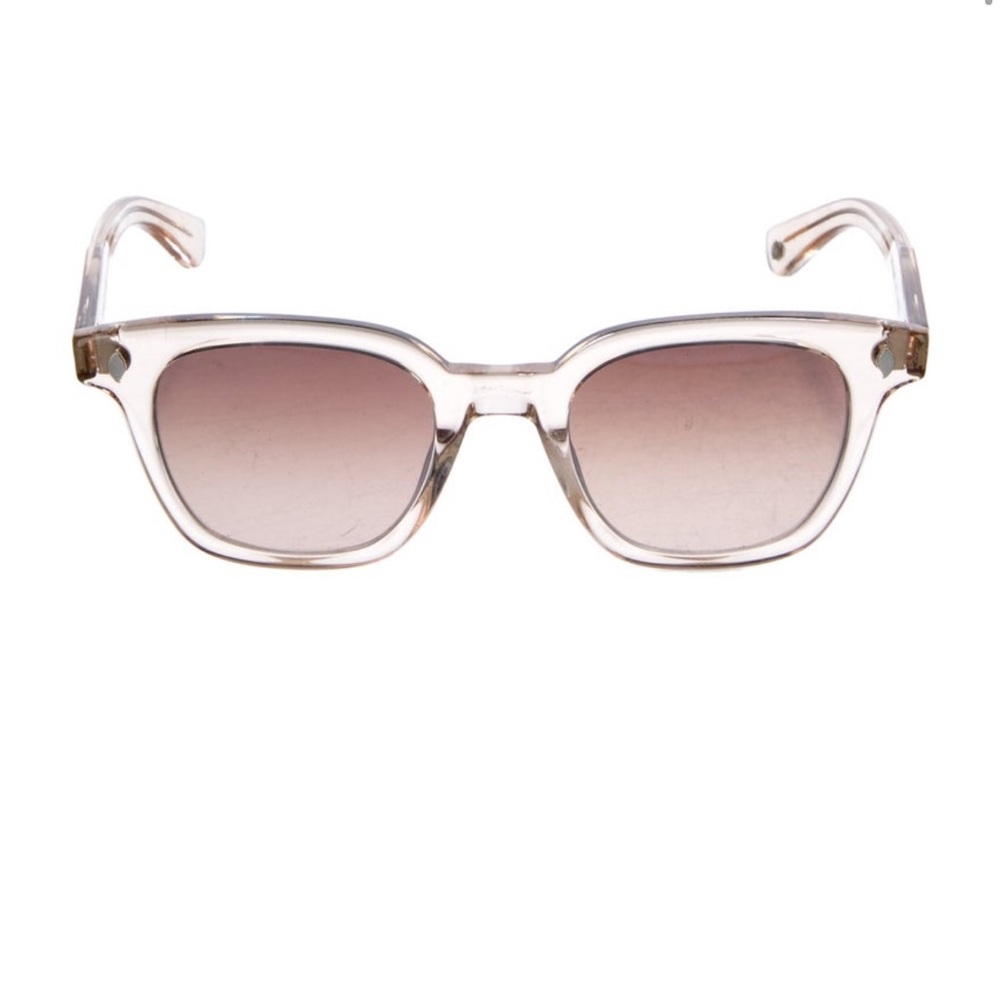 Garrett Leight Cream and Brown Sunglasses Timeless Accessories